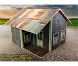 3-Pack Sheds Weathered Wood - CustomZscales