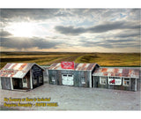 3-Pack Sheds Weathered Wood - CustomZscales