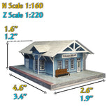 Small Station / Depot - Blue