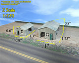 2-Pack Corrugated Textured Workshop Sheds - CustomZscales