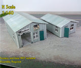 2-Pack Corrugated Textured Workshop Sheds - CustomZscales
