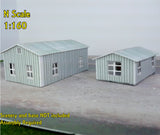 2-Pack Corrugated Textured Workshop Sheds - CustomZscales