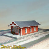 Small Station / Depot - Red