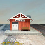Small Station / Depot - Red