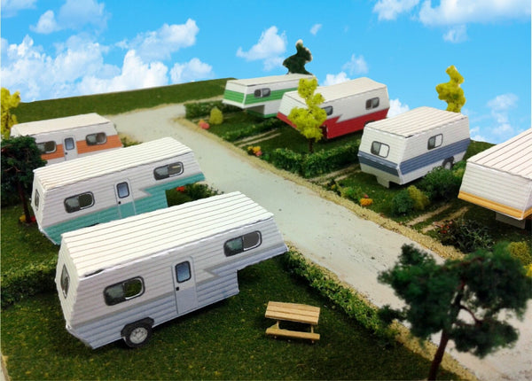 Campers / Caravans Set (7 pcs) - CustomZscales