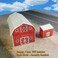 Small Red Gambrel Barn - CustomZscales