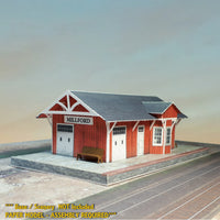 Small Station / Depot - Red